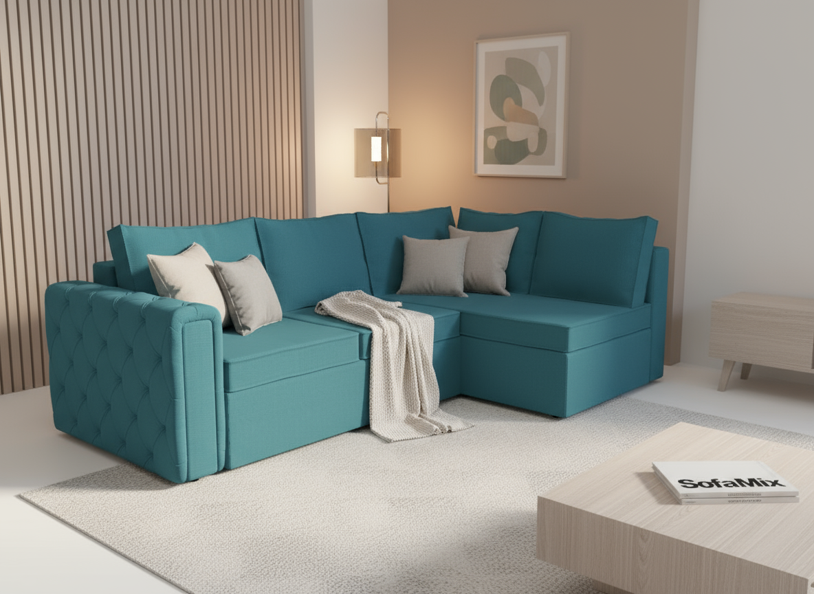 Coltar extensibil Makayla park 3 fara insula, la comanda, 100+ culori