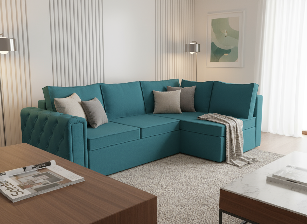 Coltar extensibil Makayla park 3 fara insula, la comanda, 100+ culori