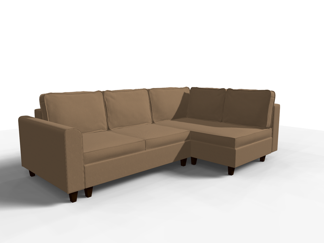 Coltar extensibil Mariah park 3 fara insula, la comanda, 100+ culori, cu picioare