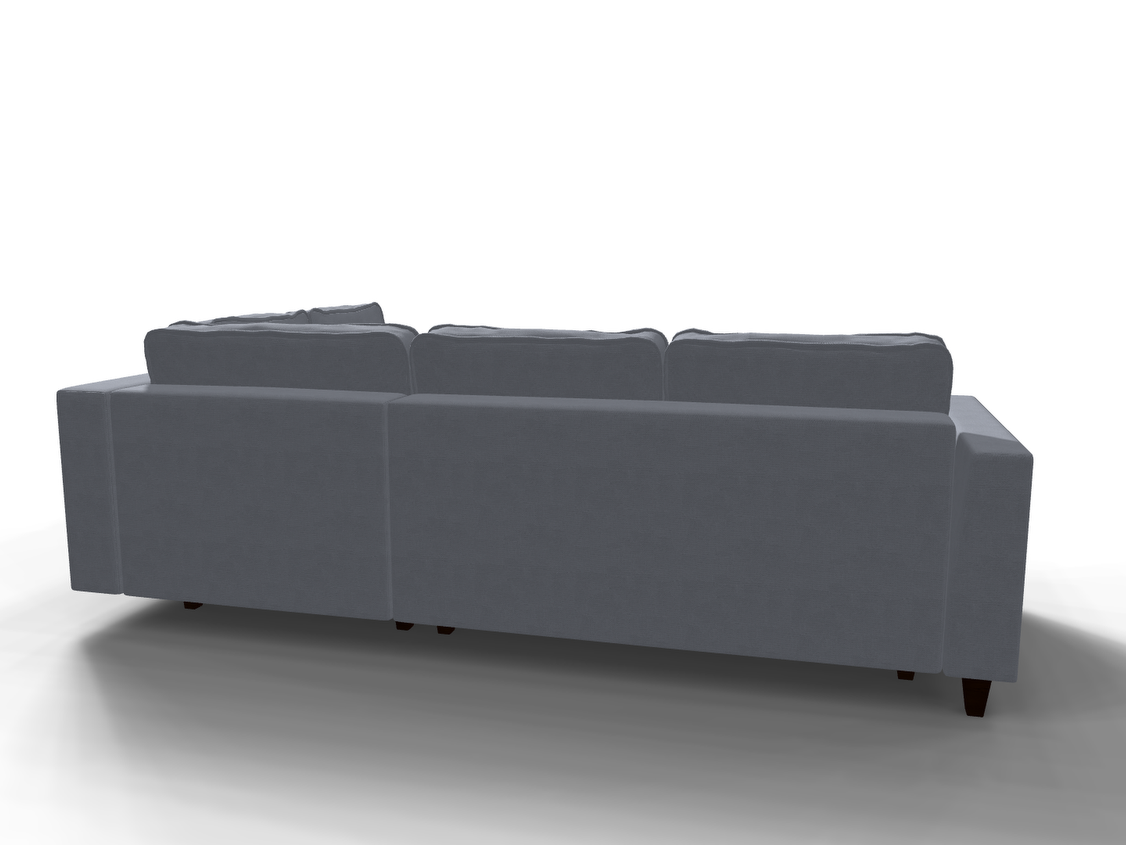 Coltar extensibil Mariam park 3 fara insula, la comanda, 100+ culori, cu picioare