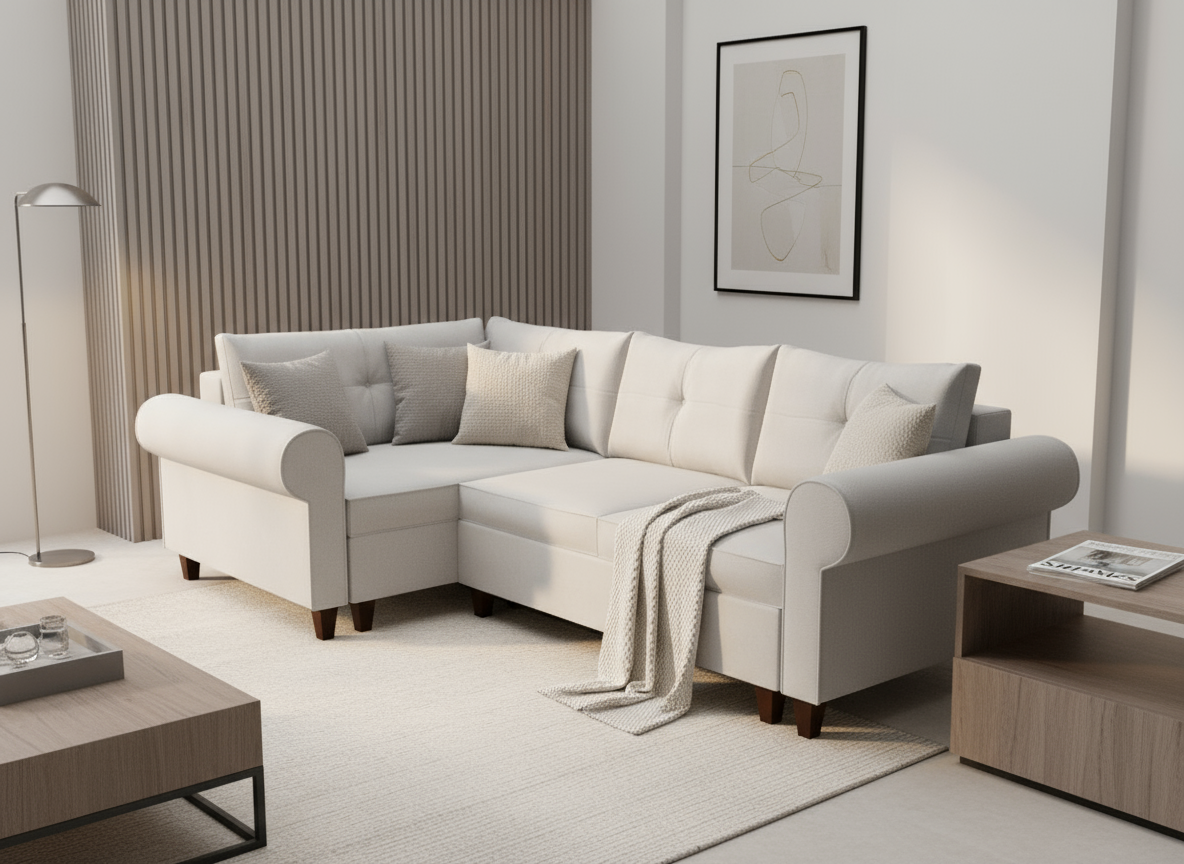 Coltar extensibil Molly colt park cu cotiera, la comanda, 100+ culori, cu picioare