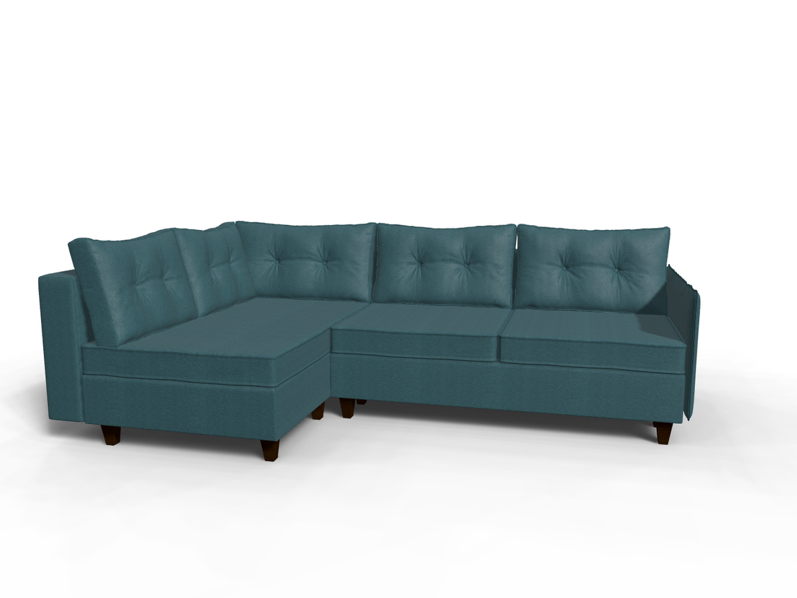 Coltar extensibil Morgan park 3 fara insula, la comanda, 100+ culori, cu picioare