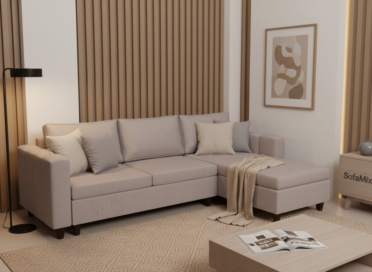 Coltar extensibil Noelle park 2, la comanda, 100+ culori, cu picioare - SofaMix.ro