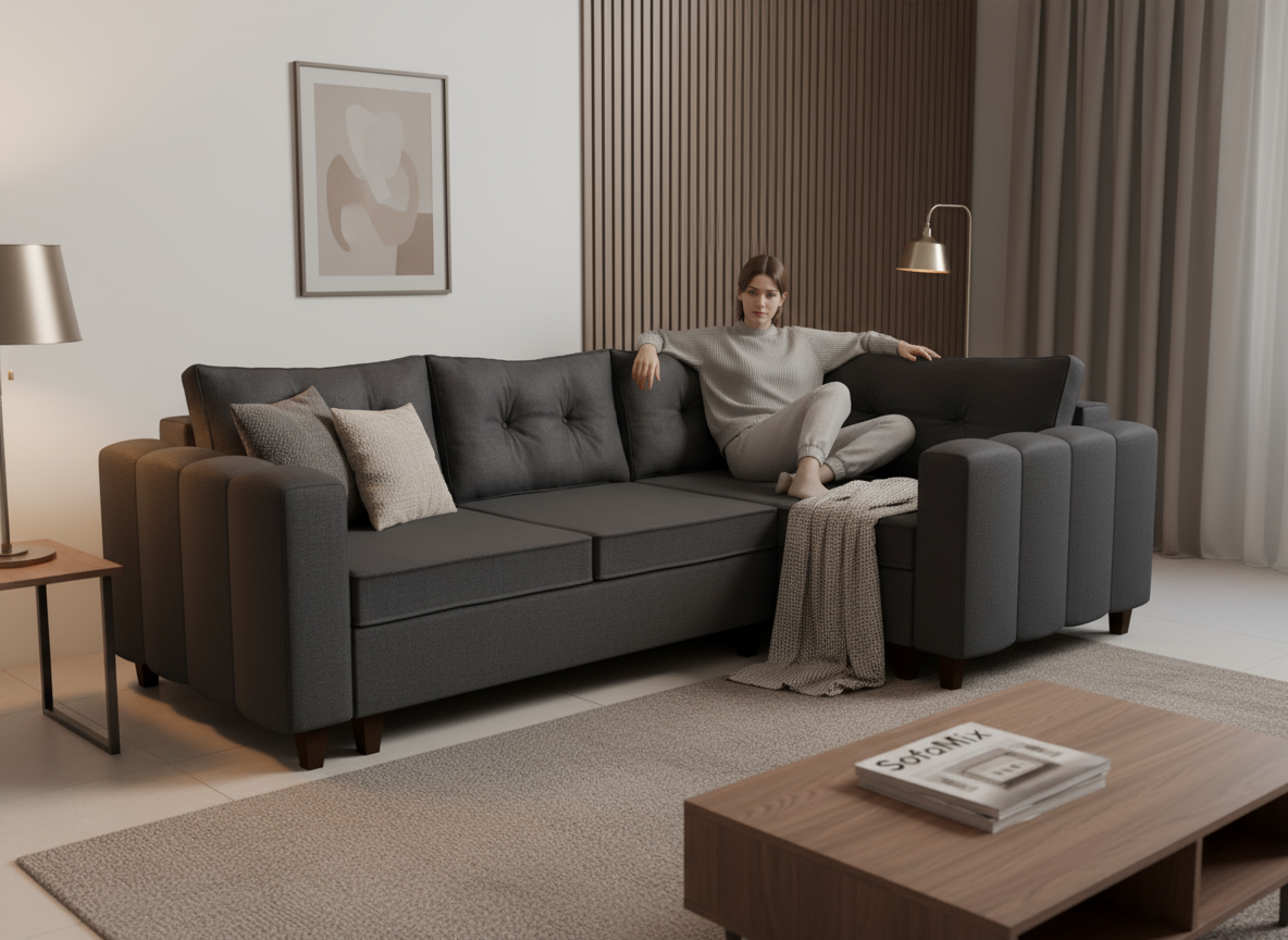 Coltar extensibil Presley colt park cu cotiera, la comanda, 100+ culori, cu picioare