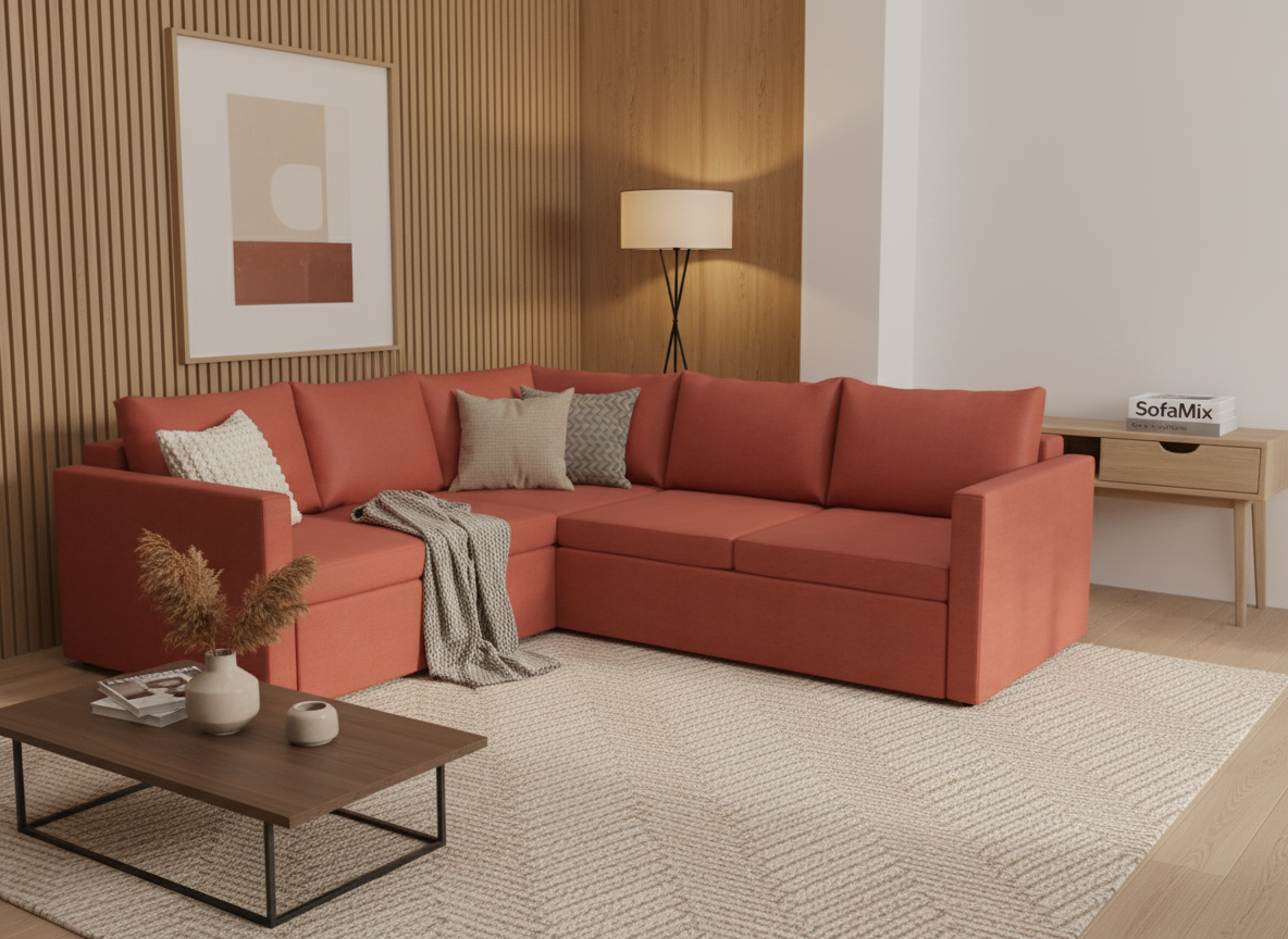 Coltar extensibil Sofia colt park cu cotiera, la comanda, 100+ culori