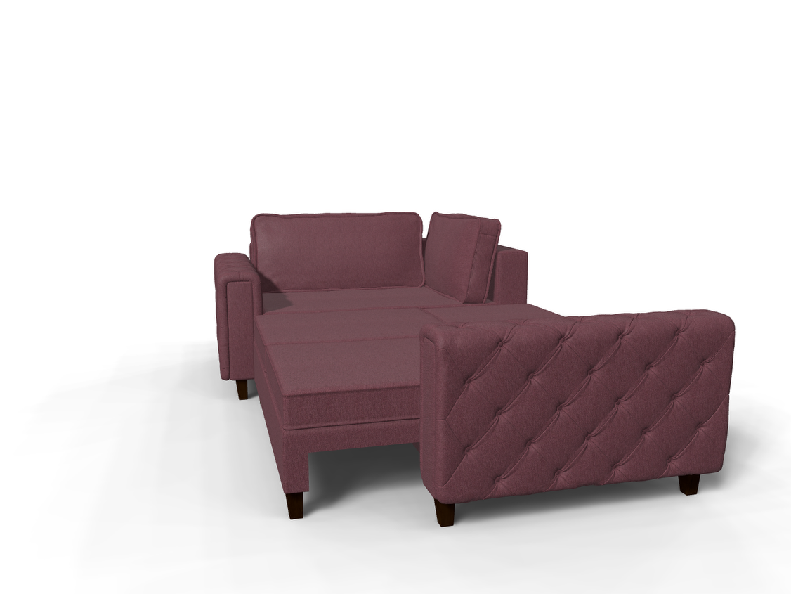 Coltar extensibil Zahra colt park cu cotiera, la comanda, 100+ culori, cu picioare