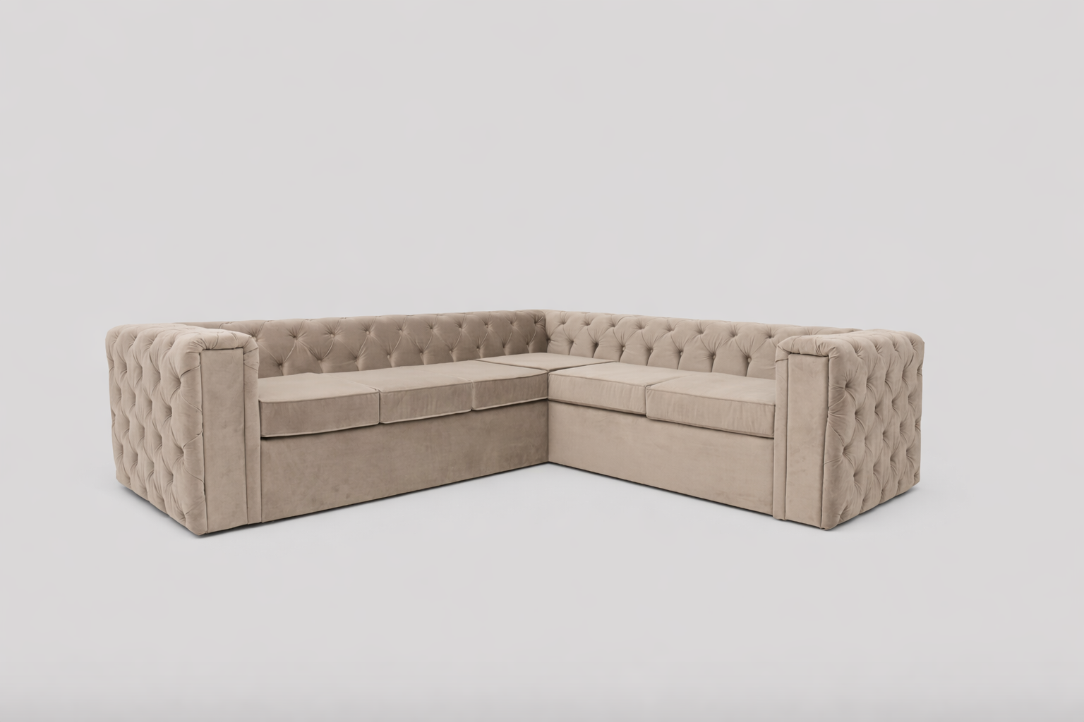 Coltar Extensibil Chesterfield Studio, dimensiune pe comanda, peste 100 culori disponibile