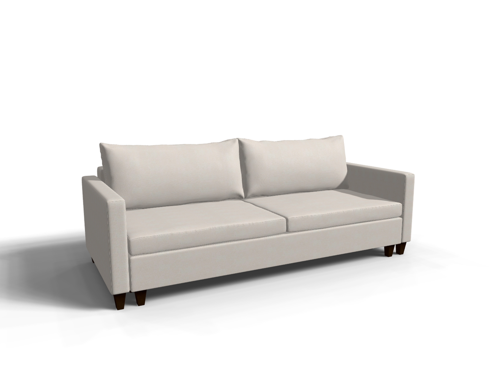 Canapea extensibila Park, 3 locuri, lada depozitare, peste 100 culori disponibile, dimensiune pe comanda de la 210x95cm