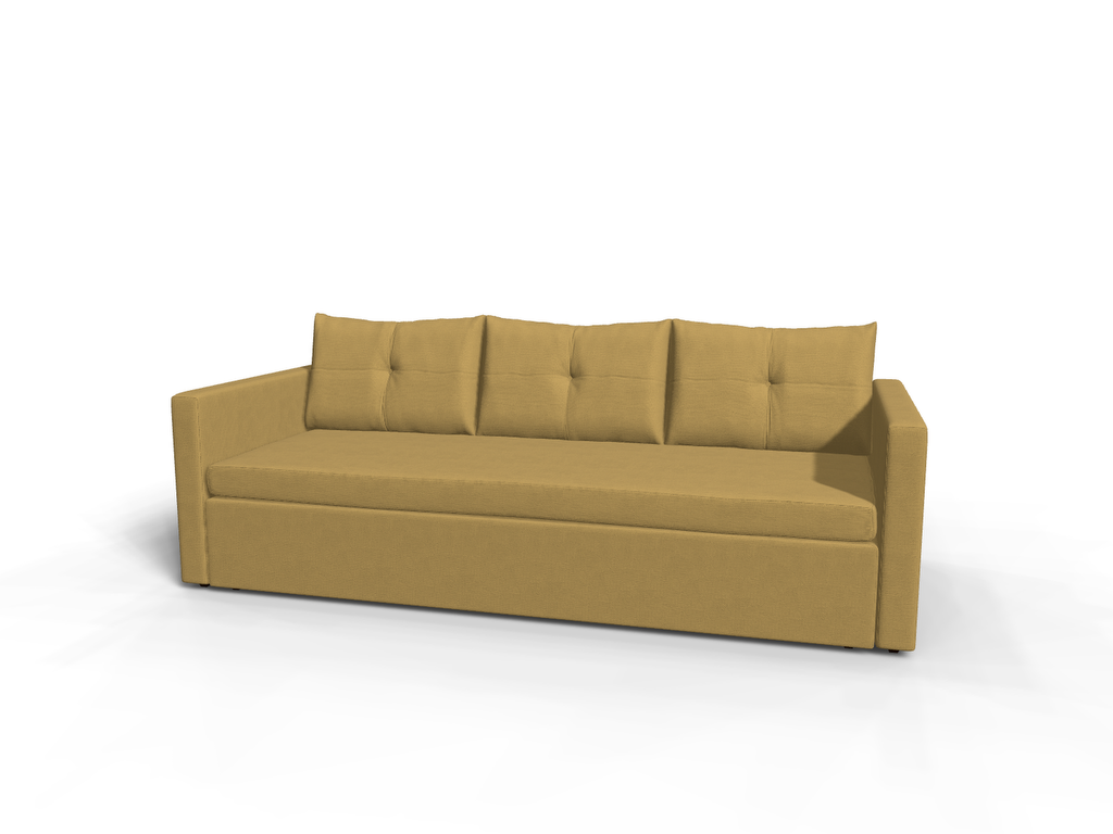 Canapea extensibila Echo, 3 locuri, peste 100 culori disponibile, dimensiune pe comanda de la 210x95cm - SofaMix.ro
