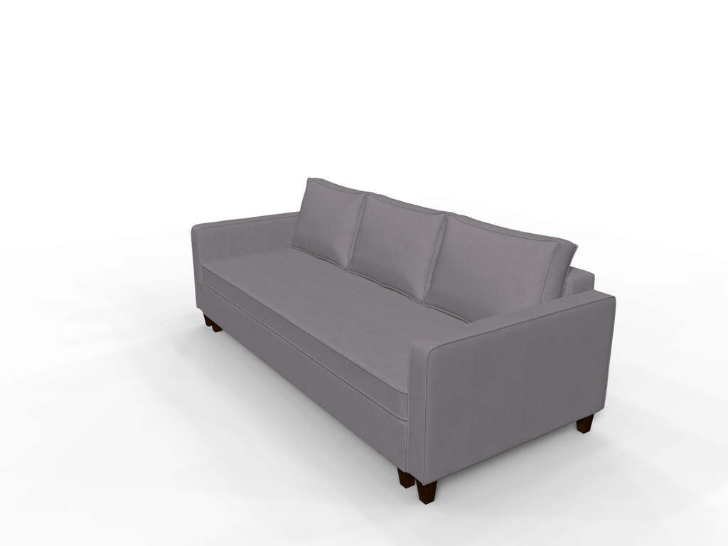 Canapea extensibila Claire, 3 locuri, lada depozitare, peste 100 culori disponibile, dimensiune pe comanda de la 210x95cm