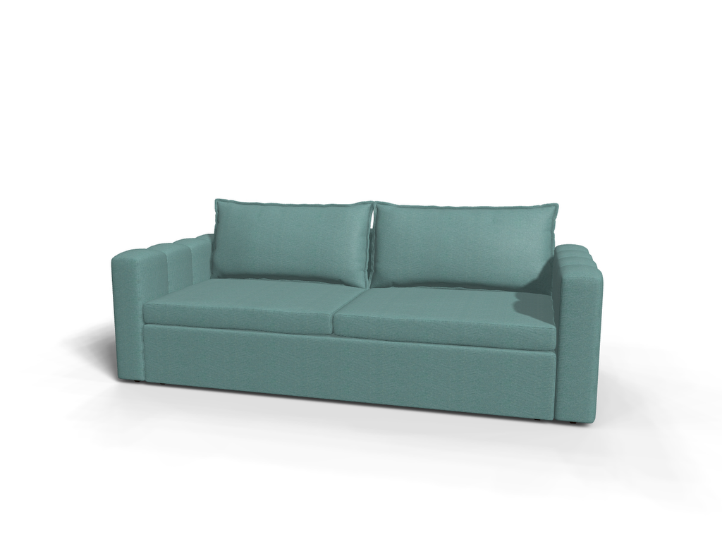 Canapea extensibila Falco, 3 locuri, peste 100 culori disponibile, dimensiune pe comanda de la 210x85cm