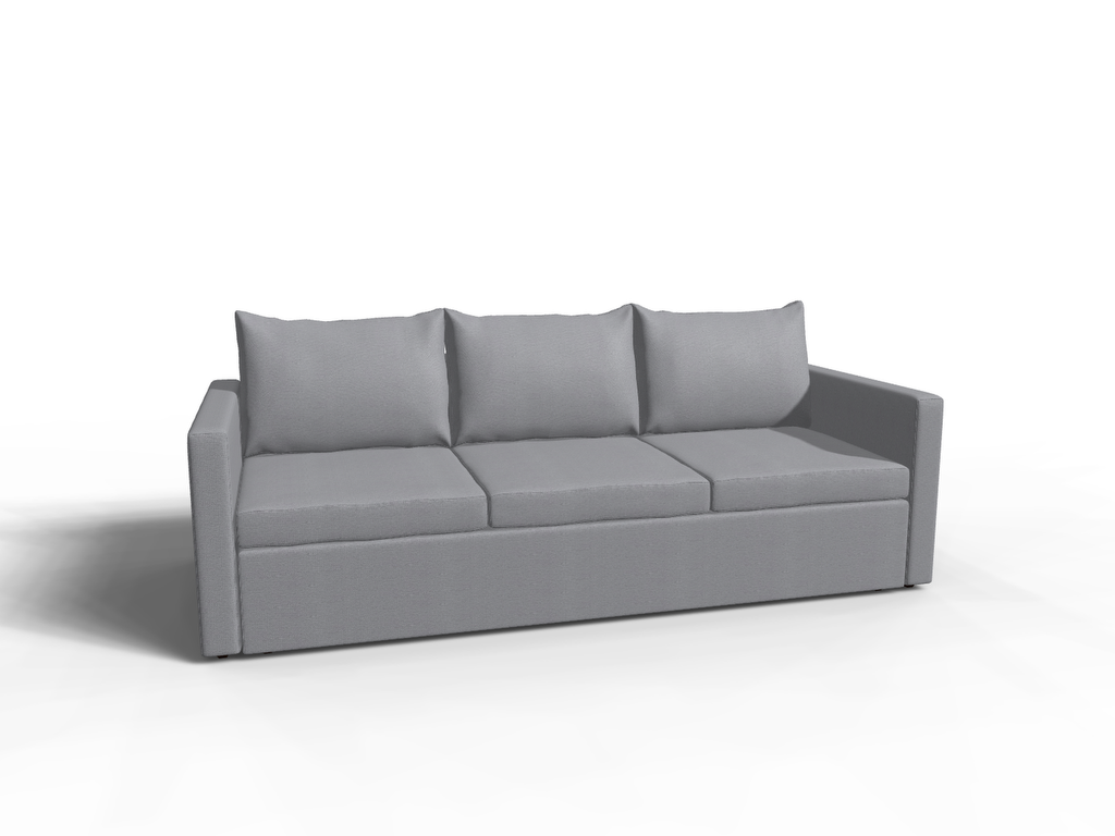 Canapea extensibila Lima, 3 locuri, lada depozitare, peste 100 culori disponibile, dimensiune pe comanda de la 210x95cm