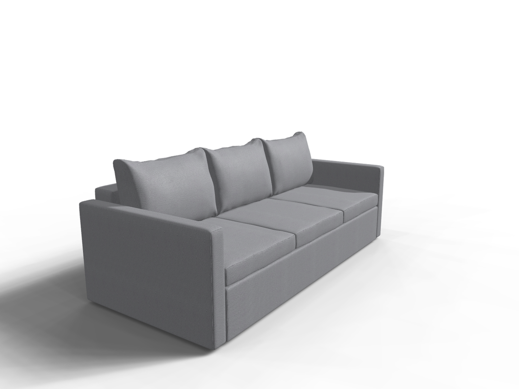 Canapea extensibila Lima, 3 locuri, lada depozitare, peste 100 culori disponibile, dimensiune pe comanda de la 210x95cm