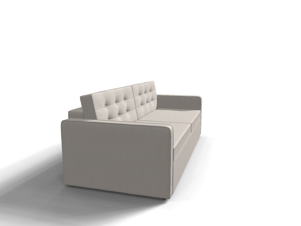 Canapea extensibila Andora, 3 locuri, lada depozitare, peste 100 culori disponibile, dimensiune pe comanda de la 210x95cm