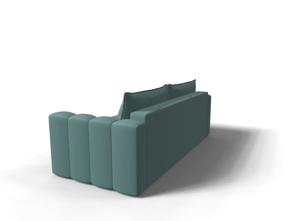 Canapea extensibila Falco, 3 locuri, peste 100 culori disponibile, dimensiune pe comanda de la 210x85cm