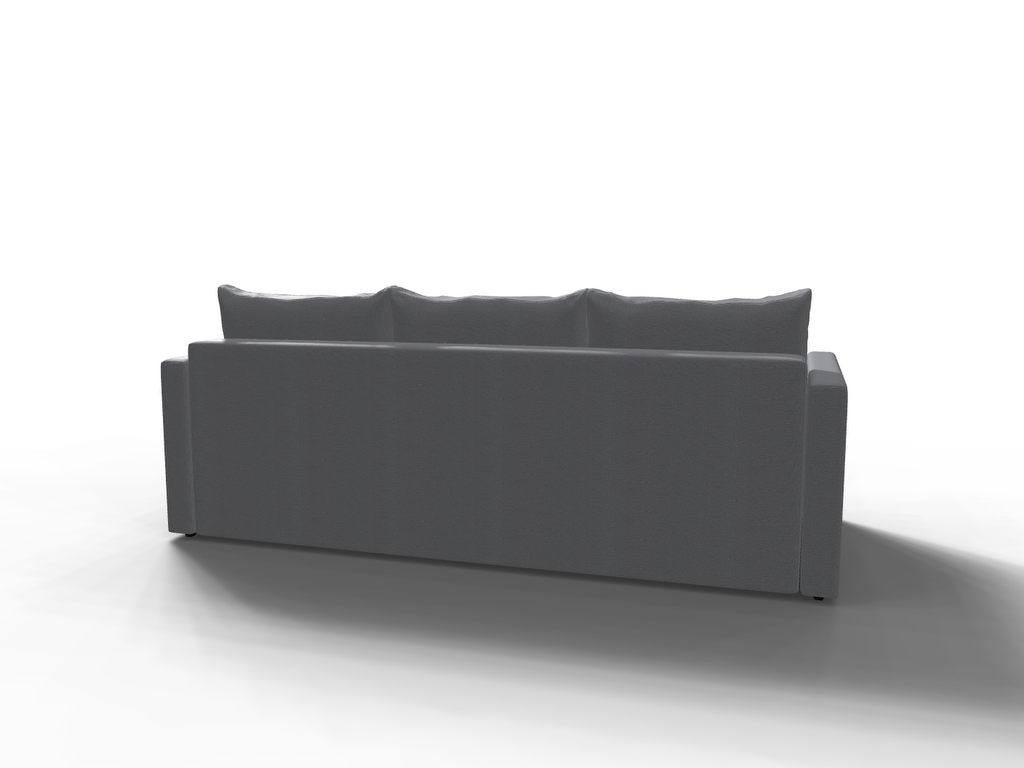 Canapea extensibila Lima, 3 locuri, lada depozitare, peste 100 culori disponibile, dimensiune pe comanda de la 210x95cm