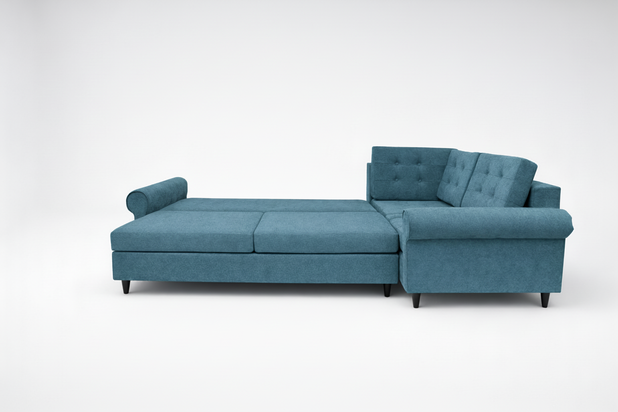 Coltar extensibil Molly colt park cu cotiera, la comanda, 100+ culori, cu picioare