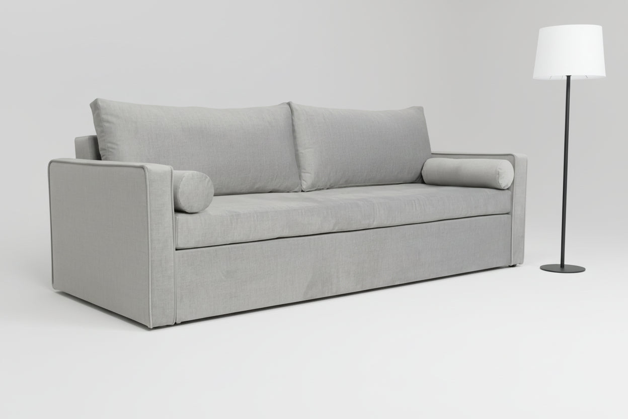 Canapea extensibila Aria, 3 locuri, peste 100 culori disponibile, dimensiune pe comanda de la 210x95cm - SofaMix.ro