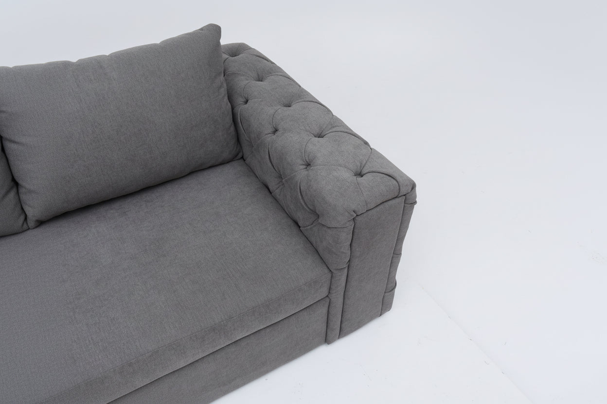 Canapea extensibila Alison, 3 locuri, la comanda, 100+ culori - SofaMix.ro