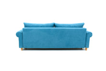 Canapea extensibila Yara, 3 locuri, la comanda, 100+ culori, cu picioare