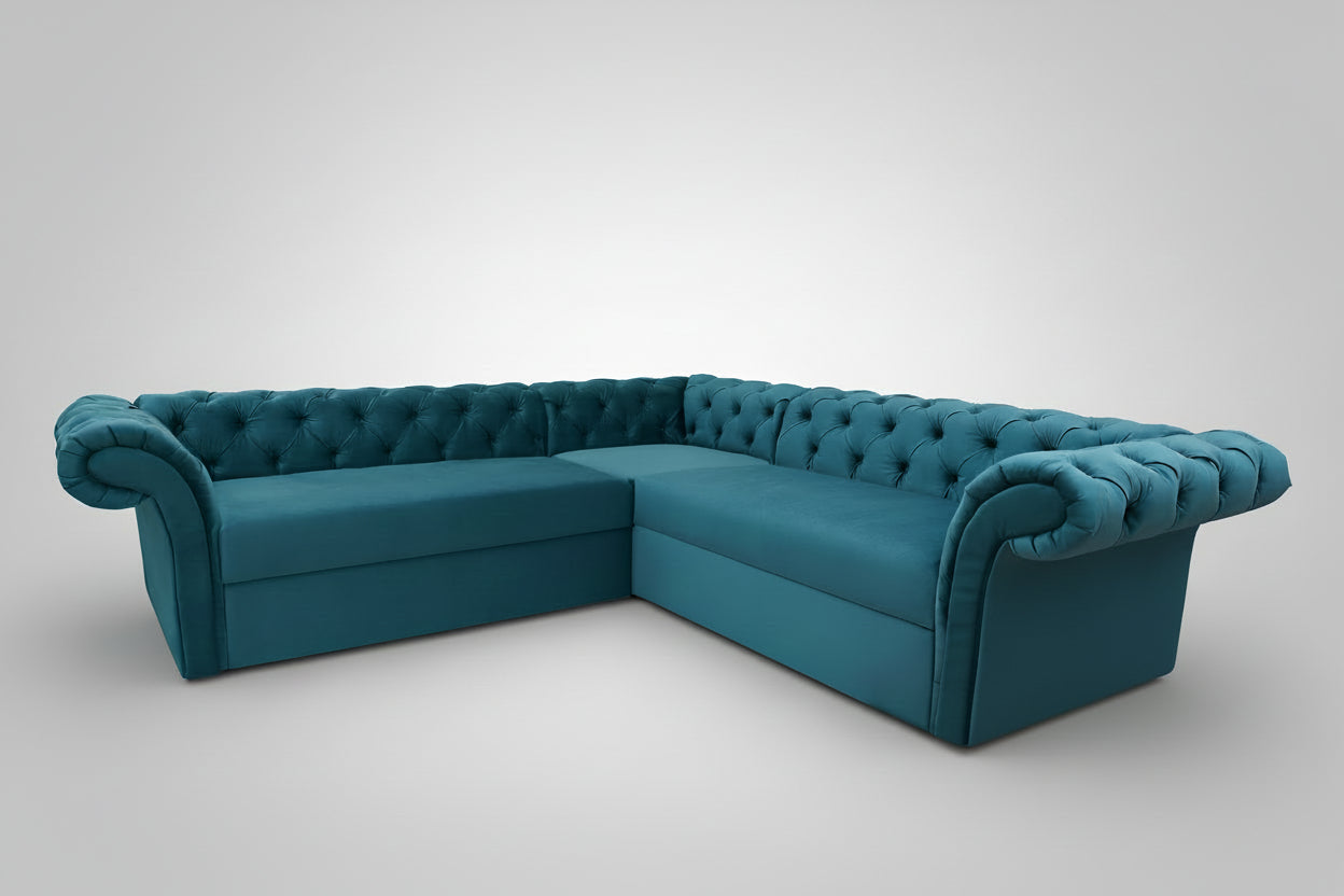 Coltar Extensibil Chesterfield, dimensiune pe comanda, peste 100 culori disponibile