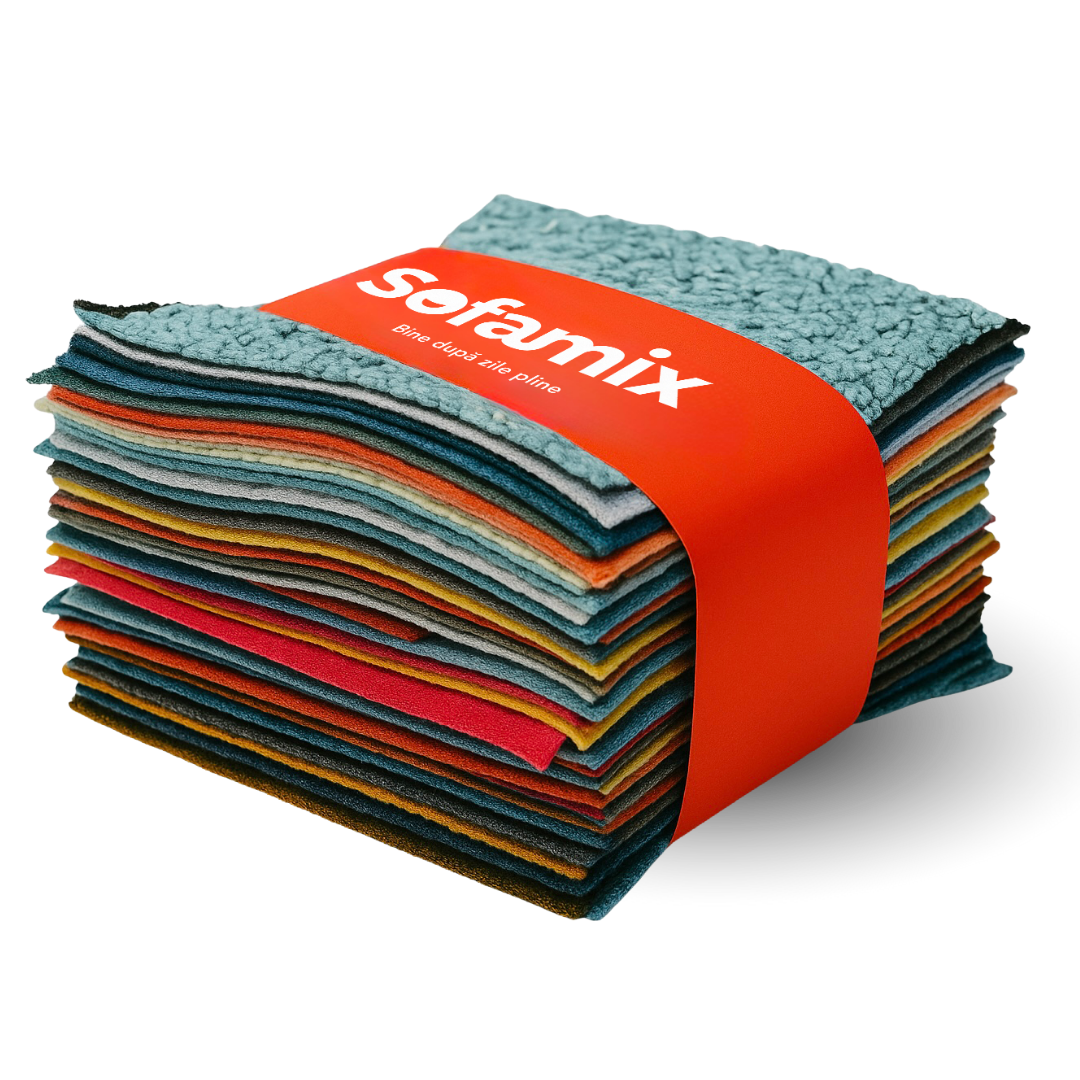 Verde + roșu + portocaliu + turcoaz