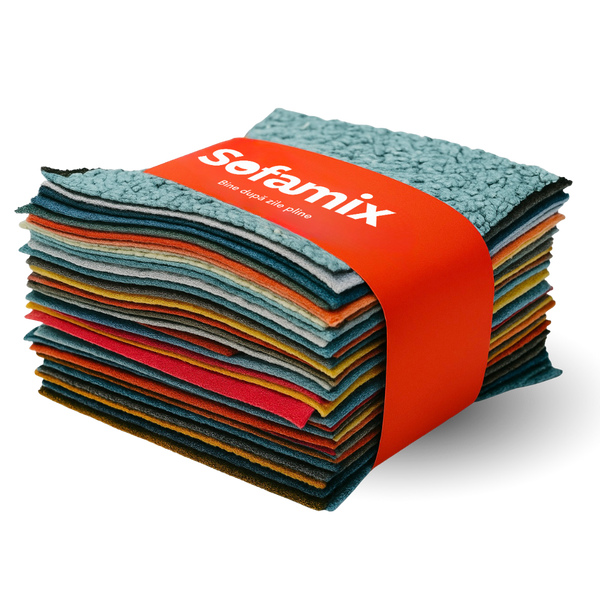 Verde + Roșu + Portocaliu + Turcoaz