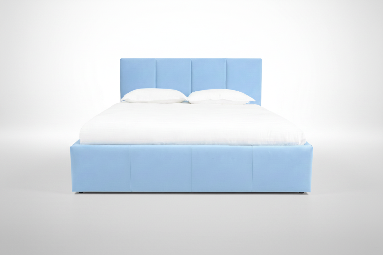 Pat tapitat cu lada depozitare Nora - SofaMix.ro