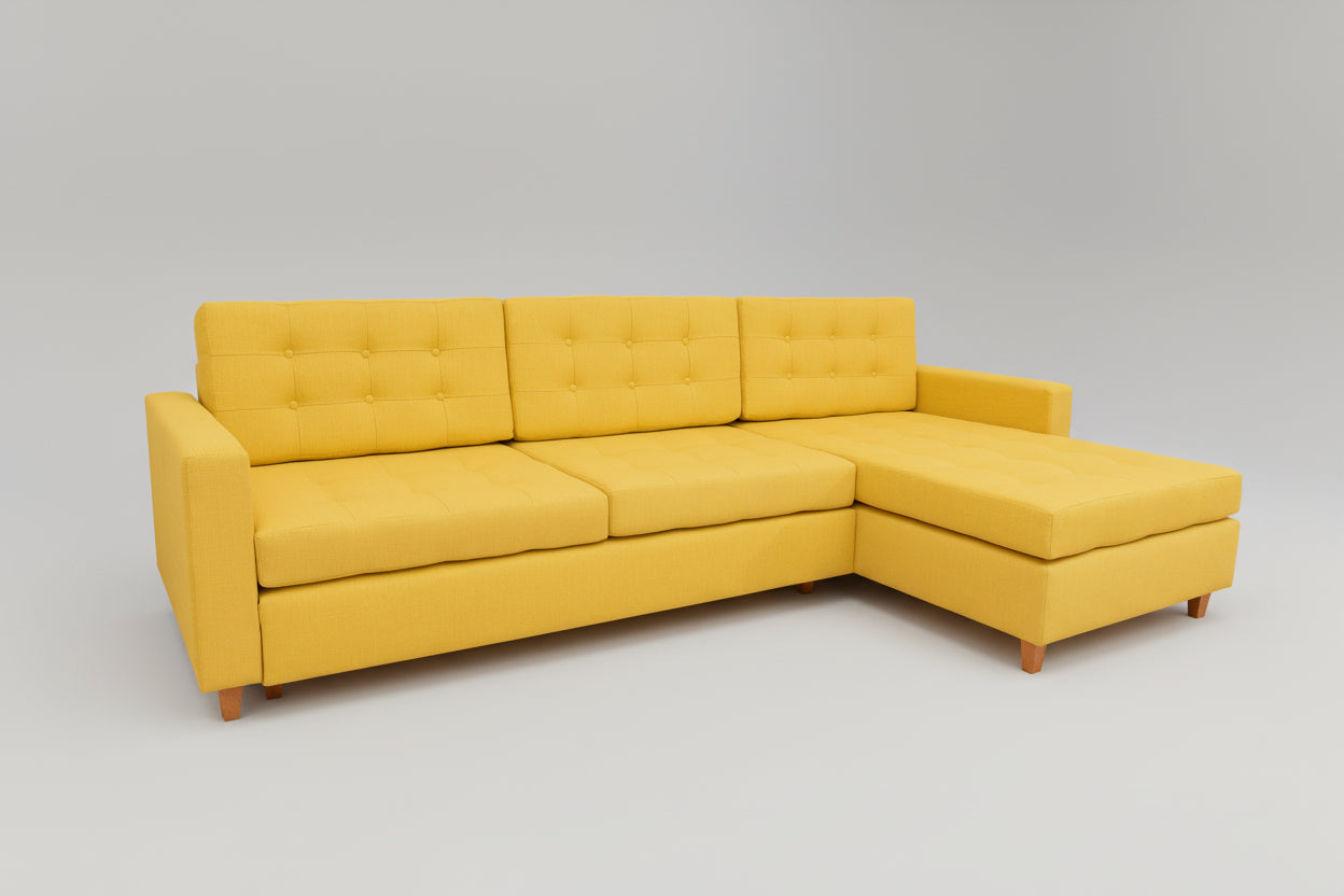 Coltar extensibil cu sezlong Alto, dimensiune pe comanda, peste 100 culori disponibile