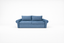 Canapea extensibila Chester Round, 3 locuri, lada depozitare, peste 100 culori disponibile, dimensiune pe comanda de la 210x95cm