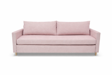 Canapea extensibila Avena, 3 locuri, la comanda, 100+ culori, cu picioare