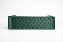 Canapea extensibila Chesterfield Studio 2, 3 locuri, la comanda, 100+ culori, cu picioare