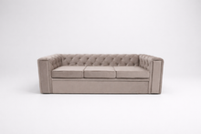Canapea extensibila Chesterfield Studio, 3 locuri, la comanda, 100+ culori