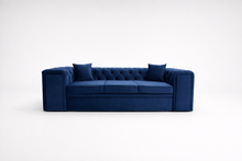 Canapea extensibila Chesterfield Studio, 3 locuri, la comanda, 100+ culori