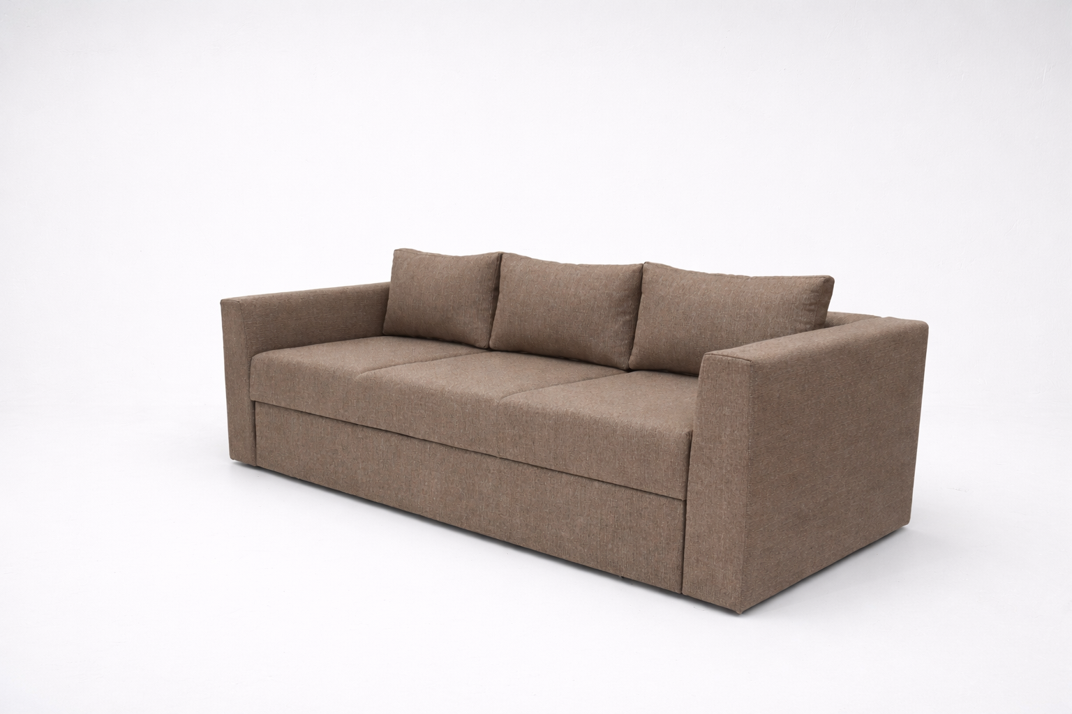 Canapea extensibila Eden, 3 locuri, la comanda, 100+ culori, cu picioare