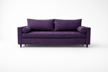 Canapea extensibila Monaco, 3 locuri, lada depozitare, peste 100 culori disponibile, dimensiune pe comanda de la 210x95cm