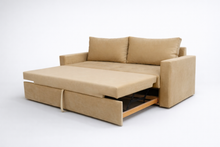 Canapea extensibila Velvet, 3 locuri, peste 100 culori disponibile, dimensiune pe comanda de la 210x95cm