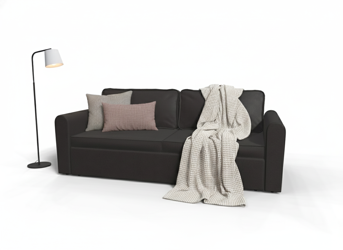 Canapea extensibila Alison, 3 locuri, la comanda, 100+ culori