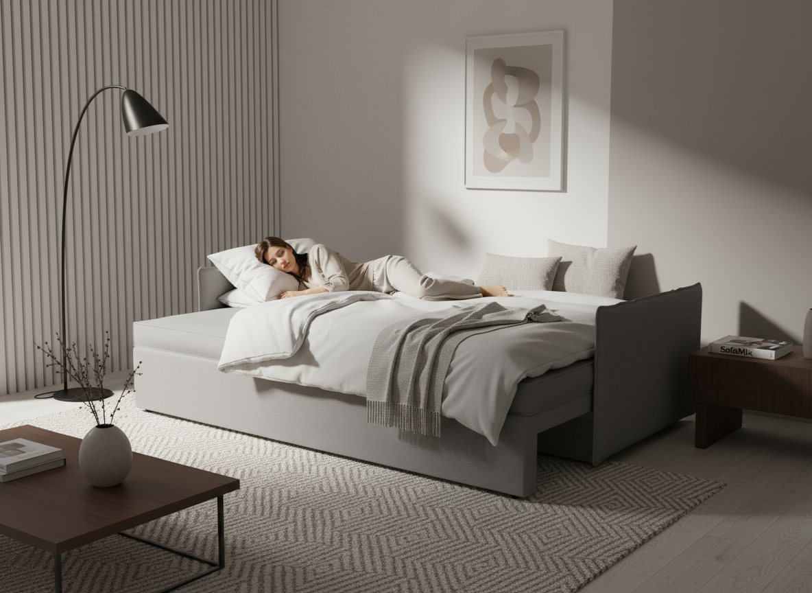 Canapea extensibila Amina, 3 locuri, la comanda, 100+ culori