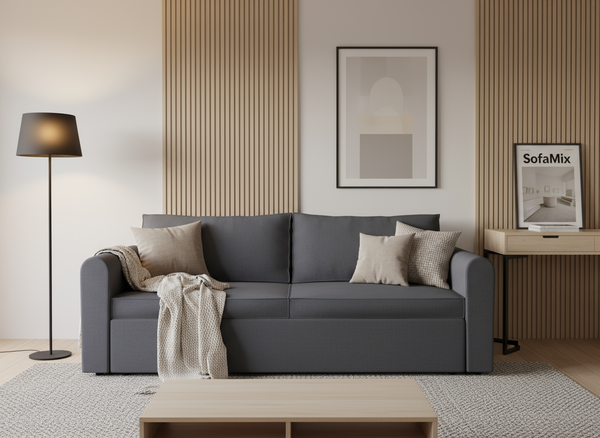 Canapea extensibila Amirah, 3 locuri, la comanda, 100+ culori