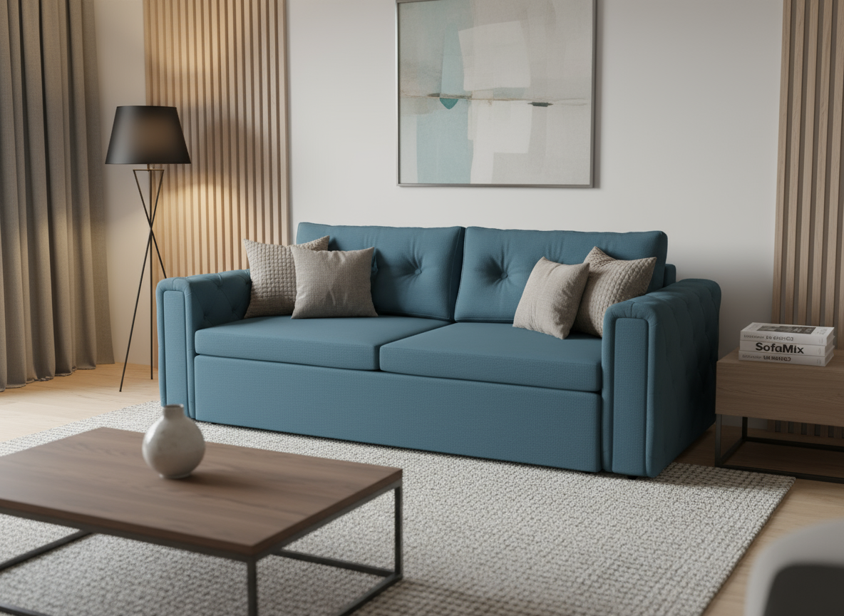 Canapea extensibila Ari, 3 locuri, la comanda, 100+ culori