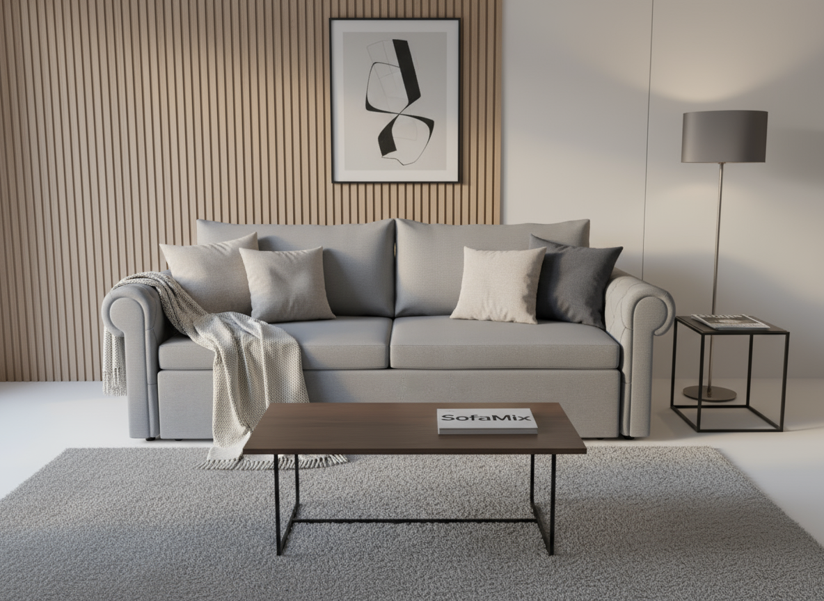 Canapea extensibila Ariah, 3 locuri, la comanda, 100+ culori