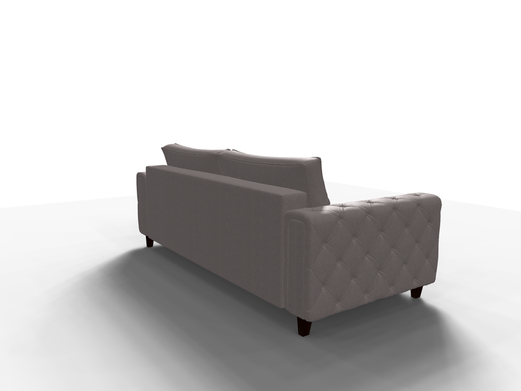 Canapea extensibila Armani, 3 locuri, la comanda, 100+ culori, cu picioare