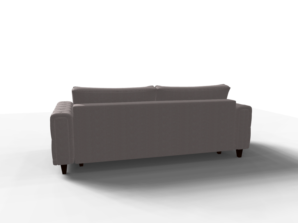 Canapea extensibila Armani, 3 locuri, la comanda, 100+ culori, cu picioare