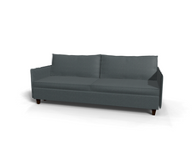 Canapea extensibila Brooke, 3 locuri, la comanda, 100+ culori, cu picioare - SofaMix.ro