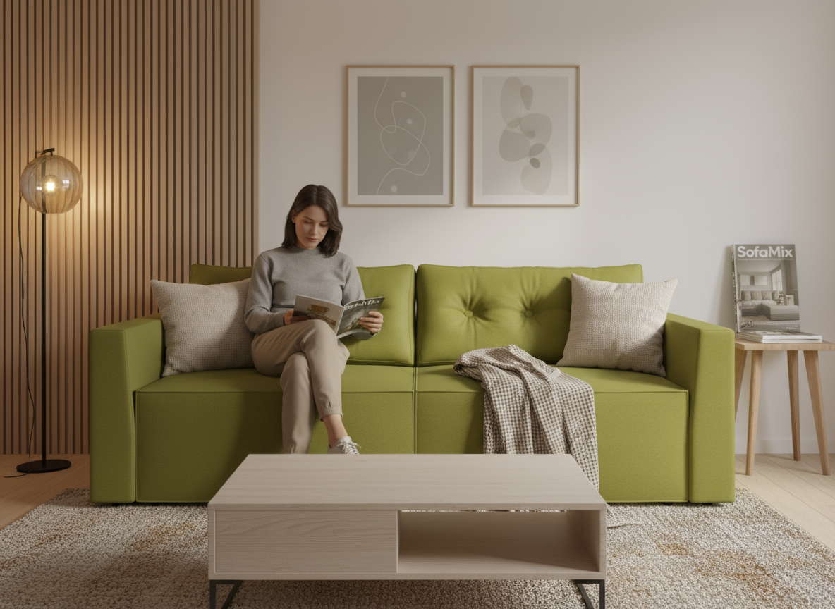 Canapea extensibila Daniella, 3 locuri, la comanda, 100+ culori