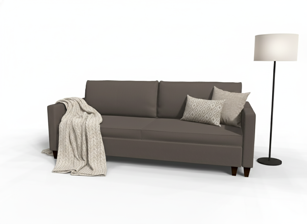 Canapea extensibila Delilah, 3 locuri, la comanda, 100+ culori, cu picioare