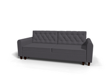 Canapea extensibila Florence, 3 locuri, la comanda, 100+ culori, cu picioare - SofaMix.ro