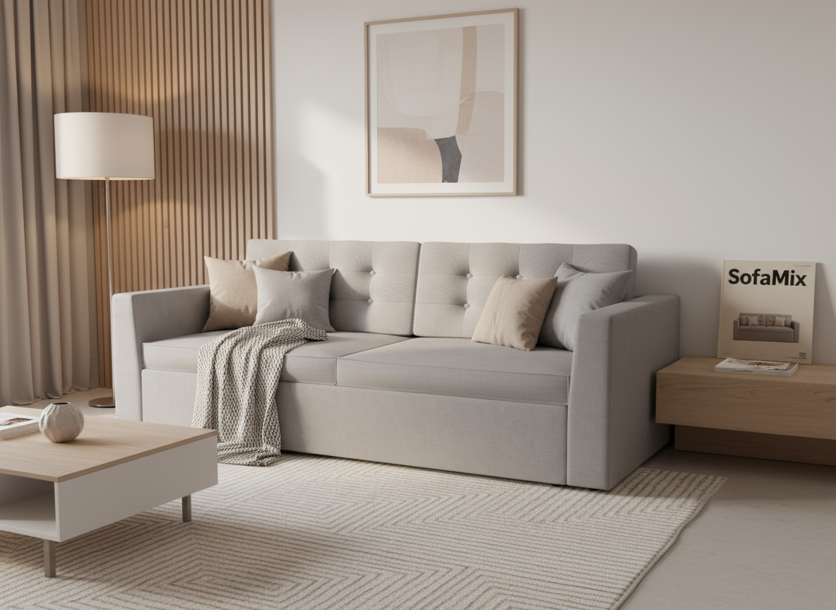 Canapea extensibila Halo, 3 locuri, la comanda, 100+ culori