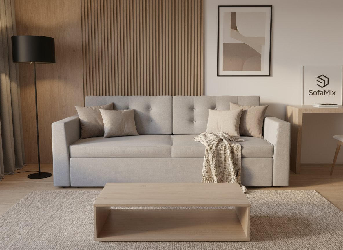 Canapea extensibila Halo, 3 locuri, la comanda, 100+ culori